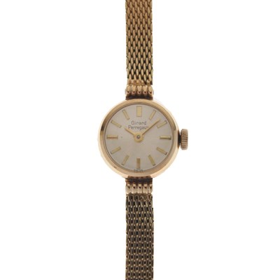 Lot 176 - Girard-Perregaux - Lady's 1960s 9ct gold bracelet watch