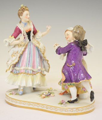 Lot 433 - German porcelain figure group