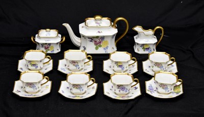 Lot 441 - Rosenthal porcelain floral tea service