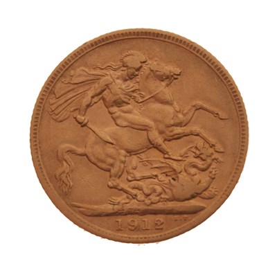 Lot 224 - George V gold sovereign, 1912