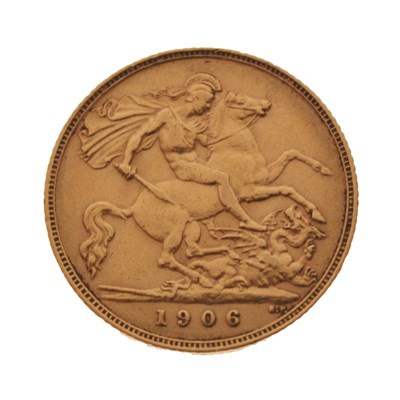 Lot 228 - Edward VII gold half sovereign, 1906