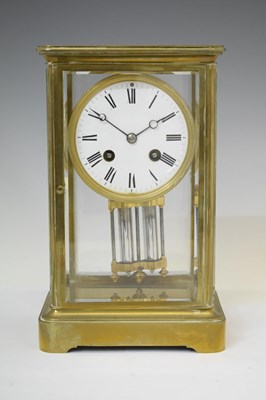 Lot 549 - 20th century French four-glass mantel clock