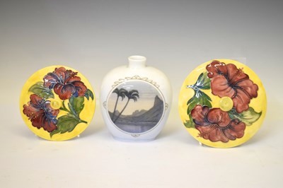 Lot 421 - Royal Copenhagen vase decorated with a view of Rio de Janeiro, etc