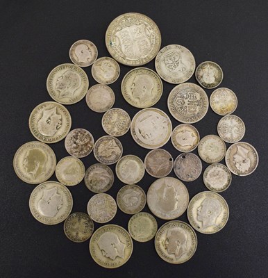 Lot 241 - Quantity of pre-1947 GB silver coinage, to include Victorian examples
