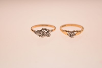 Lot 20 - Two diamond rings