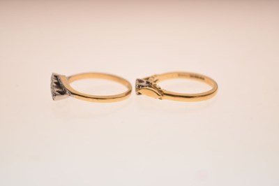 Lot 20 - Two diamond rings