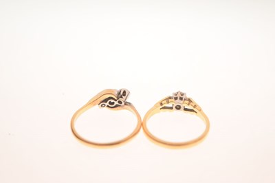Lot 20 - Two diamond rings