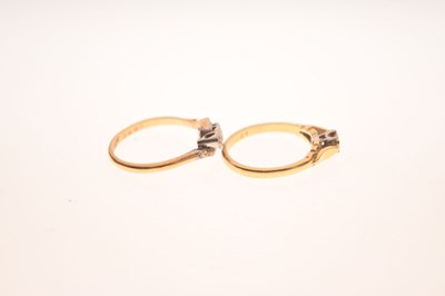 Lot 20 - Two diamond rings