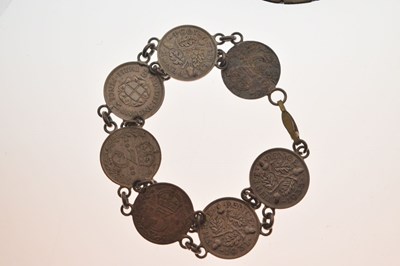 Lot 28 - Assorted silver jewellery, etc