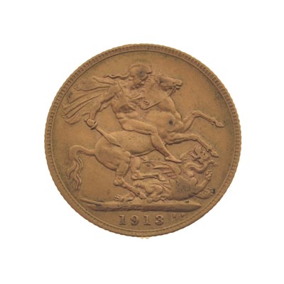 Lot 226 - George V gold sovereign, 1913