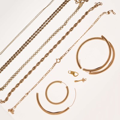 Lot 152 - Assorted 9ct gold jewellery, etc (a/f)
