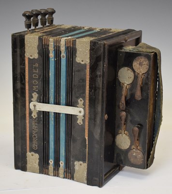Lot 332 - Early 20th century accordion 'The Viceroy Chromatic Accordeon'