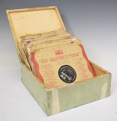 Lot 337 - Collection of 78s records to include Nat King Cole, Frankie Laine, The Crickets, etc