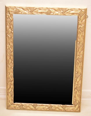 Lot 554 - Rectangular bevelled edge wall mirror