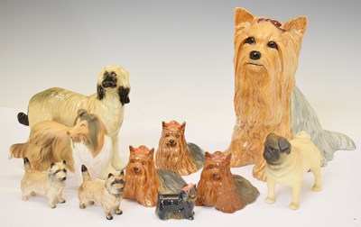 Lot 416 - Collection of Beswick and other dogs