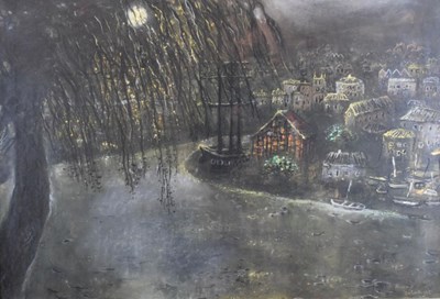 Lot 518 - Richard Cartwright (b.1951) - pastel - Hotwells, Bristol