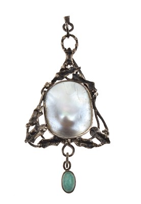 Lot 69 - Arts & Crafts pendant, unmarked