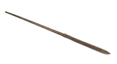 Lot 334 - Edo period (1603-1868) Japanese straight blade spear head 'Yari'