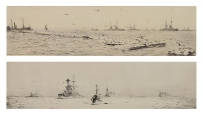 Lot 476 - William Lionel Wyllie (1851-1931) -  Two drypoint etchings