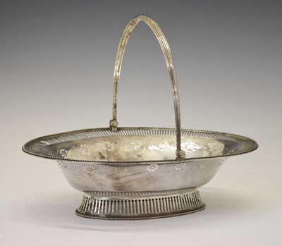 Lot 166 - George III silver bread basket