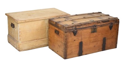Lot 735 - Two large pine trunks