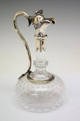 Lot 180 - Victorian silver mounted claret jug