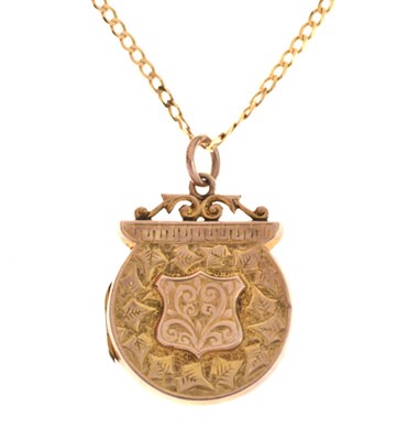 Lot 57 - Victorian locket and chain