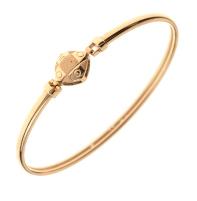 Lot 26 - 9ct gold bangle, Millennium limited edition no,657/1000