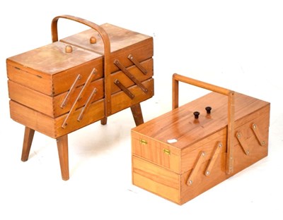 Lot 680 - Two retro sewing boxes