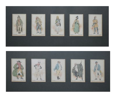 Lot 664 - Two framed Dickens prints/cards