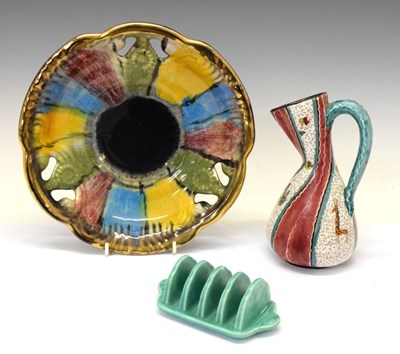 Lot 239 - Mid-Century Italian pottery jug, etc.