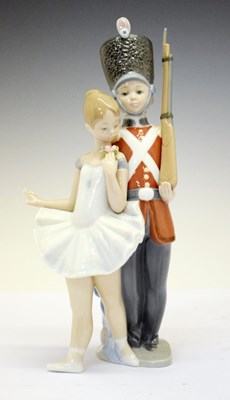 Lot 433 - Lladro porcelain Privilege Gold figure -  'Little Tin Soldier and Ballerina', 8321
