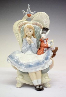 Lot 429 - Lladro porcelain Privilege Gold figure, 'Alice in Wonderland', 8350