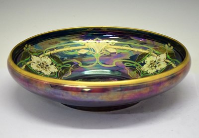Lot 409 - Walter Slater (possibly for Shelley) - Art Nouveau lustre bowl