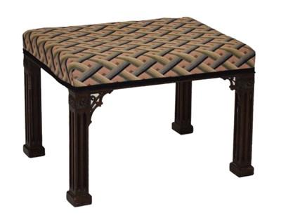 Lot 687 - Chippendale Revival stool