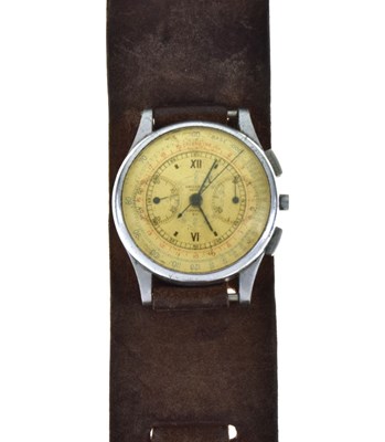 Lot 139 - Gentleman’s Universal Geneve Compur Chronograph stainless steel wristwatch