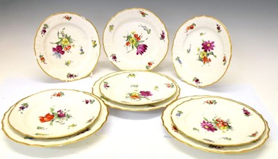 Lot 538 - Collection of Copenhagen dinner plates and salad plates