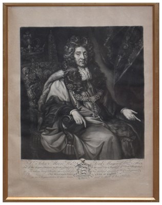 Lot 668 - 18th Century engraving - Sir John Moore, Lord Mayor of London