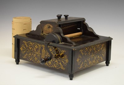 Lot 281 - Late 19th century Orchestral Organette, J. Draper, Blackburn