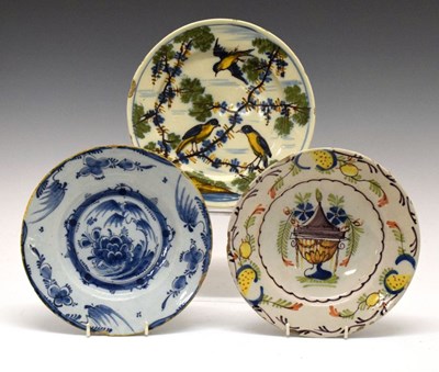 Lot 393 - Three Delft plates