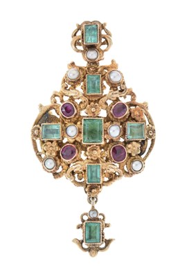 Lot 95 - Austro-Hungarian pendant brooch