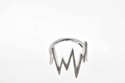 Lot 42 - ESSY - Diamond set 'Heartbeat' ring