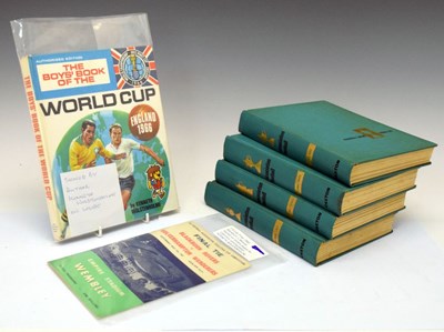 Lot 392 - Books- Kenneth Wolstenholme signed annual and football-related items