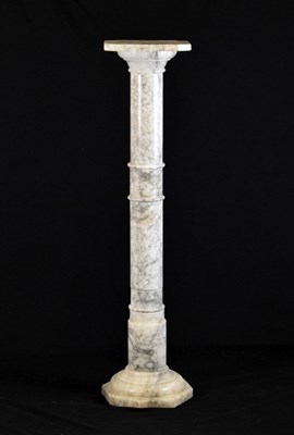 Lot 569 - Alabaster pedestal