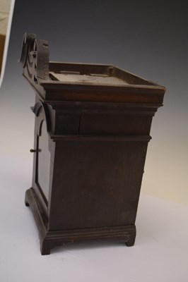 Lot 460 - Local interest - Unusual mahogany miniature bracket timepiece by Thomas Pierce, Bristol