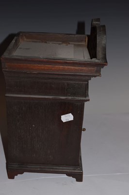Lot 460 - Local interest - Unusual mahogany miniature bracket timepiece by Thomas Pierce, Bristol