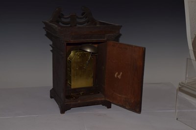 Lot 460 - Local interest - Unusual mahogany miniature bracket timepiece by Thomas Pierce, Bristol