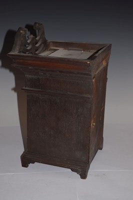 Lot 460 - Local interest - Unusual mahogany miniature bracket timepiece by Thomas Pierce, Bristol