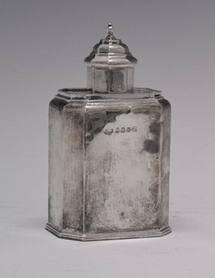 Lot 190 - Edward VII Britannia standard silver tea caddy