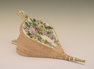 Lot 539 - Pair of John Bevington porcelain bellows
